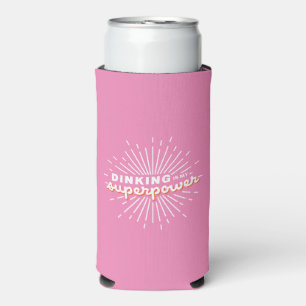 Rafraîchisseur Pour Canette Slim Pickleball Dinking is My Superpower Funny Cadeau