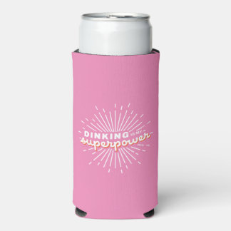 Rafraîchisseur Pour Canette Slim Pickleball Dinking is My Superpower Funny Cadeau