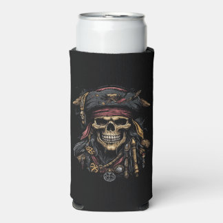 Rafraîchisseur Pour Canette Slim Pirate Mascot peut refroidir