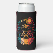 Rafraîchisseur Pour Canette Slim Piste cyclable Retro Jekyll Island (Seltzer Verso)