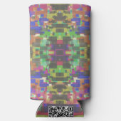 Rafraîchisseur Pour Canette Slim Pixelated Patterned Beyond Colors Of The Rainbow (Verso)