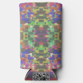 Rafraîchisseur Pour Canette Slim Pixelated Patterned Beyond Colors Of The Rainbow (Recto)