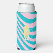 Rafraîchisseur Pour Canette Slim Plage Art, Vibes Tropicales (Seltzer Recto)