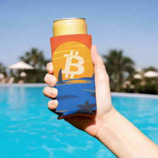 Rafraîchisseur Pour Canette Slim Plage Bitcoin