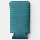Rafraîchisseur Pour Canette Slim Plage côtière Salé Turquoise Wave Résumé Design (Recto)