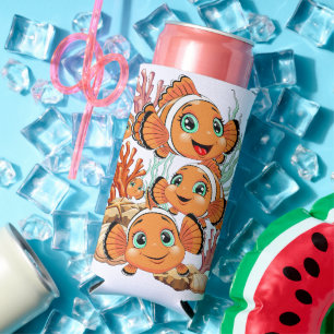 Rafraîchisseur Pour Canette Slim Poisson clown Dessin animé mignon Famille Sous l'e