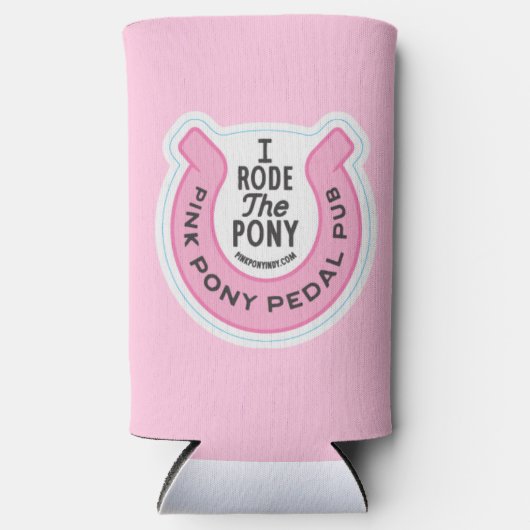 Rafraîchisseur Pour Canette Slim Pony Pedal Rose Pub Indy (Recto)
