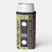 Rafraîchisseur Pour Canette Slim Pop Art Mix Tape Can Cooler (Seltzer Recto)