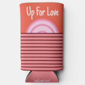 Rafraîchisseur Pour Canette Slim "Pour L'Amour." Citation Drôle. Saint-Valentin (Recto)