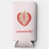 Rafraîchisseur Pour Canette Slim Prénom de la fraise (Recto)