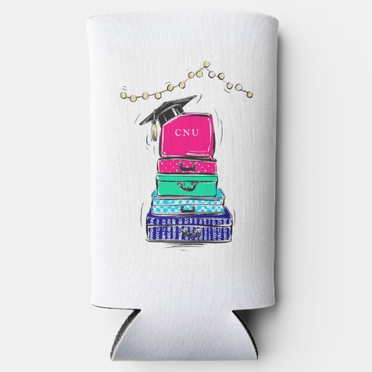 Rafraîchisseur Pour Canette Slim Preppy High School Graduation College valise (Recto)