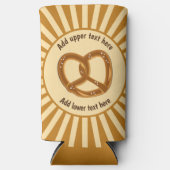 Rafraîchisseur Pour Canette Slim Pretzel Burst Knott Loaf & 2 lignes texte sur votr (Recto)