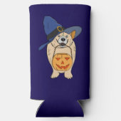 Rafraîchisseur Pour Canette Slim Pumpkin Witch Dog (Verso)