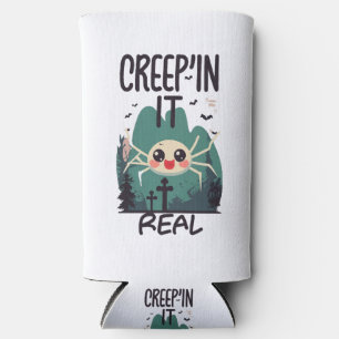 Rafraîchisseur Pour Canette Slim Pun d'araignée de Halloween Kawaii