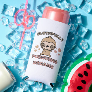 Rafraîchisseur Pour Canette Slim Punition d'animal de paresseux Kawaii