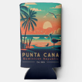 Rafraîchisseur Pour Canette Slim Punta Cana DR Retro Sunset Souvenirs 1960 (Verso)