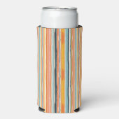 Rafraîchisseur Pour Canette Slim Rayure verticale boho (Seltzer Recto)