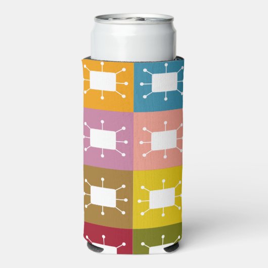 Rafraîchisseur Pour Canette Slim Rectangles atomiques (Seltzer Verso)