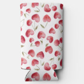 Rafraîchisseur Pour Canette Slim Red Cherry Hearts (Verso)