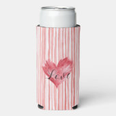 Rafraîchisseur Pour Canette Slim Red Heart Flame Love (Seltzer Recto)