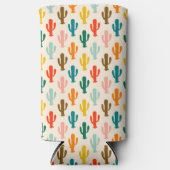 Rafraîchisseur Pour Canette Slim Refroidisseur de canette de cactus colorés sans co (Recto)