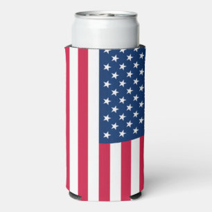 Rafraîchisseur Pour Canette Slim Refroidisseur de canette de drapeau américain patr