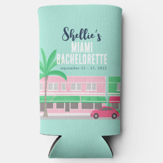 Rafraîchisseur Pour Canette Slim Rencontrez-moi à Miami Bachelorette Can Cooler