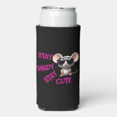 Rafraîchisseur Pour Canette Slim Reste Ombragée, Reste mignonne souris (Seltzer Verso)