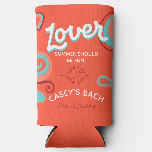 Rafraîchisseur Pour Canette Slim Retro les années 70 Poudre de refroidissement (Recto)