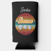 Rafraîchisseur Pour Canette Slim Retro Monogram Dice Bunco (Recto)