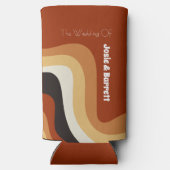 Rafraîchisseur Pour Canette Slim Retro Super les années 70 Funky Personnalisé Boho (Verso)