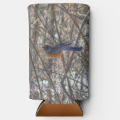 Rafraîchisseur Pour Canette Slim Robin américain (Recto)