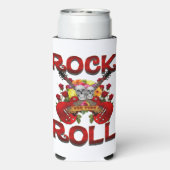 Rafraîchisseur Pour Canette Slim Rock Roll For Ever Skuls (Seltzer Verso)