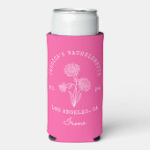 Rafraîchisseur Pour Canette Slim Rose de septembre, fleur de naissance (Seltzer Recto)