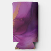 Rafraîchisseur Pour Canette Slim Rose violet moderne et or (Verso)