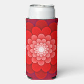 Rafraîchisseur Pour Canette Slim Rouge Floral Mandala-58566 (Seltzer Verso)