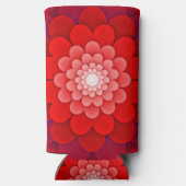 Rafraîchisseur Pour Canette Slim Rouge Floral Mandala-58566 (Verso)