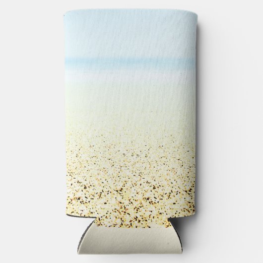 Rafraîchisseur Pour Canette Slim Sable et mer Calme Côté (Verso)