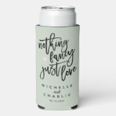 Rafraîchisseur Pour Canette Slim Sage Green Rien De Fancy Just Love (Seltzer Verso)