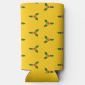 Rafraîchisseur Pour Canette Slim Saint de Noël sur orange (Verso)