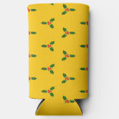 Rafraîchisseur Pour Canette Slim Saint de Noël sur orange (Recto)