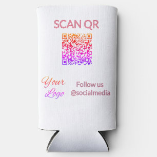 Rafraîchisseur Pour Canette Slim Scanner pour afficher le menu restaurant hôtel QR