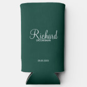 Rafraîchisseur Pour Canette Slim Script Moderne Cuisinière personnalisée (Recto)