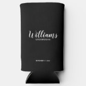 Rafraîchisseur Pour Canette Slim Script Moderne Cuisinière personnalisée (Recto)