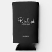 Rafraîchisseur Pour Canette Slim Script Moderne Cuisinière personnalisée (Recto)