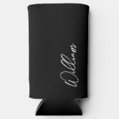 Rafraîchisseur Pour Canette Slim Script moderne Nom personnalisé Can Cooler (Recto)
