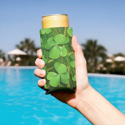 Rafraîchisseur Pour Canette Slim Shamrock vert St Patrick iPhone 5 Coque-Mate (Piscine in situ)