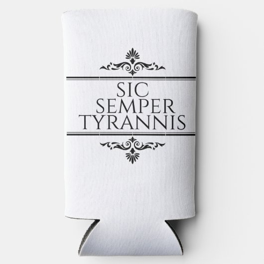 Rafraîchisseur Pour Canette Slim Sic Semper Tyrannis (Recto)