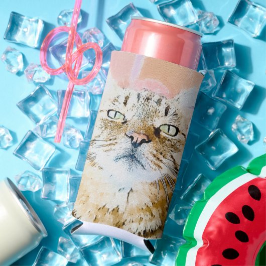 Rafraîchisseur Pour Canette Slim Simba the Striped King (Été in situ)