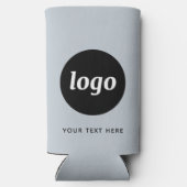 Rafraîchisseur Pour Canette Slim Simple Logo Texte Professionnel Promotionnel Poudr (Verso)